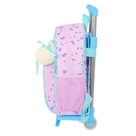 Ratastega koolikott Frozen Cool days Lilla Taevasinine 28 x 34 x 10 cm